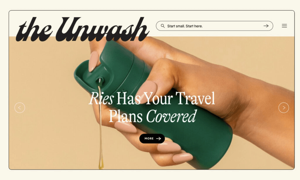 출처: Behance의 Theunwash.com
