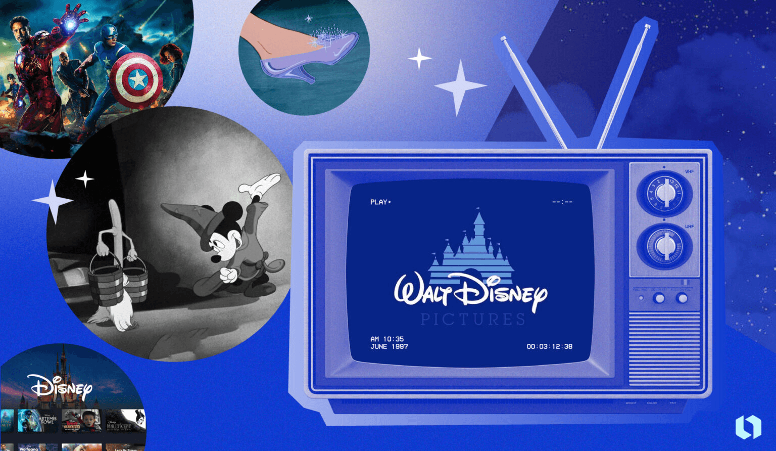 디즈니 로고의 진화: 1923년부터 오늘날의 상징적인 성까지 썸네일