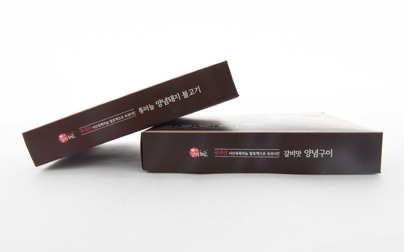 갈릭화로 불고기 식품 패키지 제작하여 3
