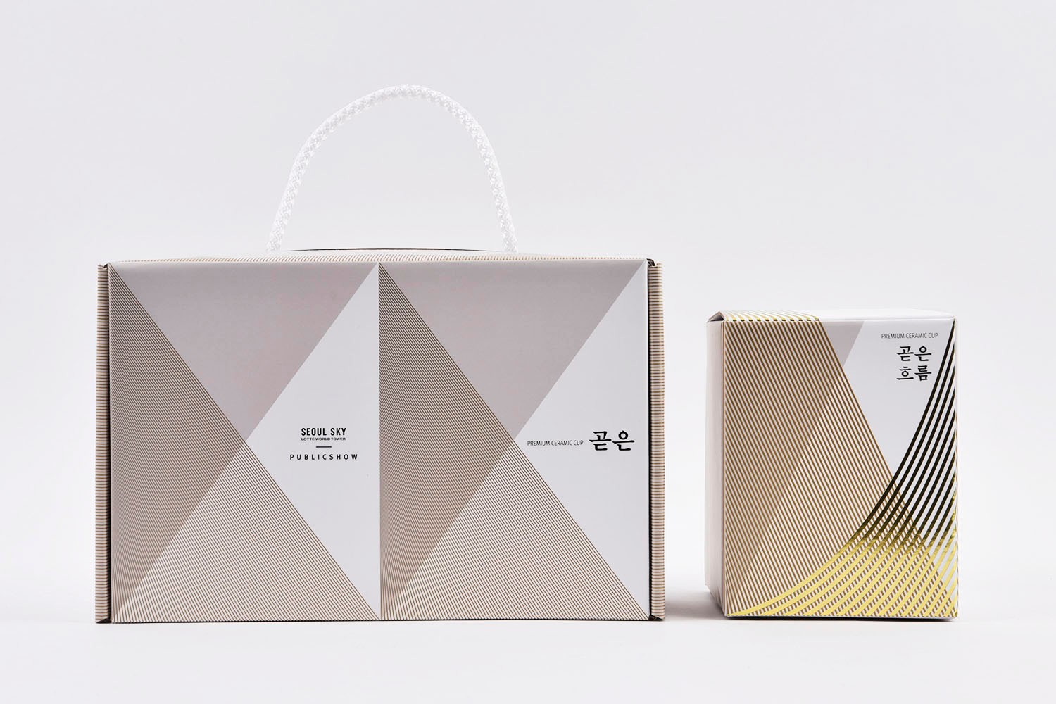 곧은 도자기 컵 식기 도자기 컵 아웃박스 1번째