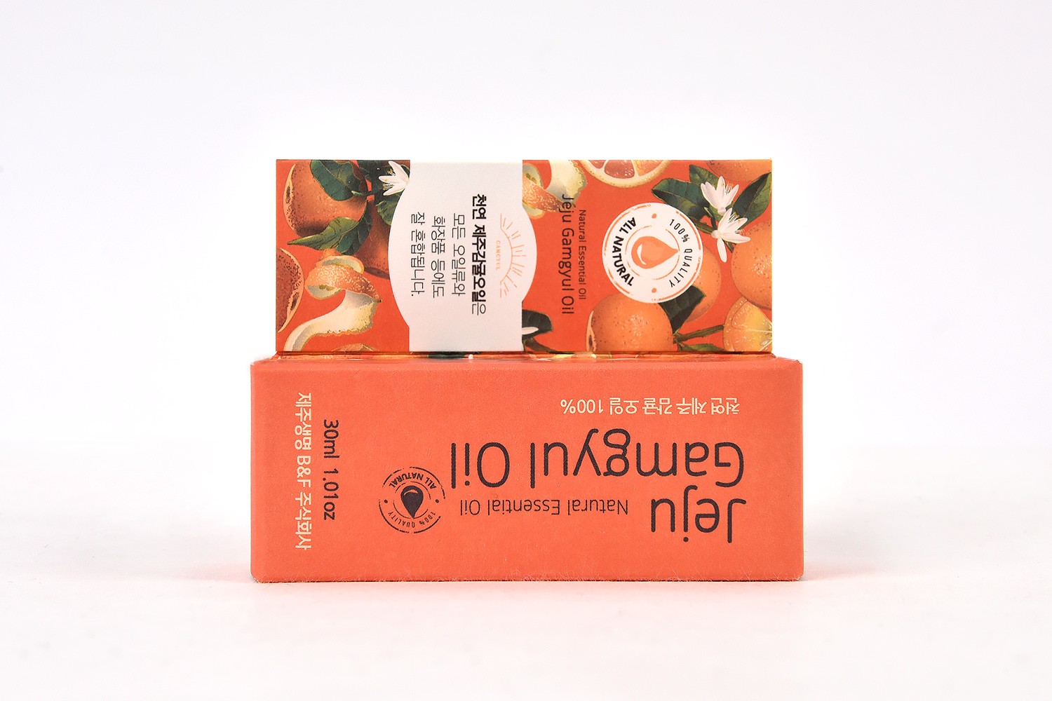 제주생명 B&amp;F 제주 감귤 오일 화장품 천연 오일 화장품 패키지 4번째