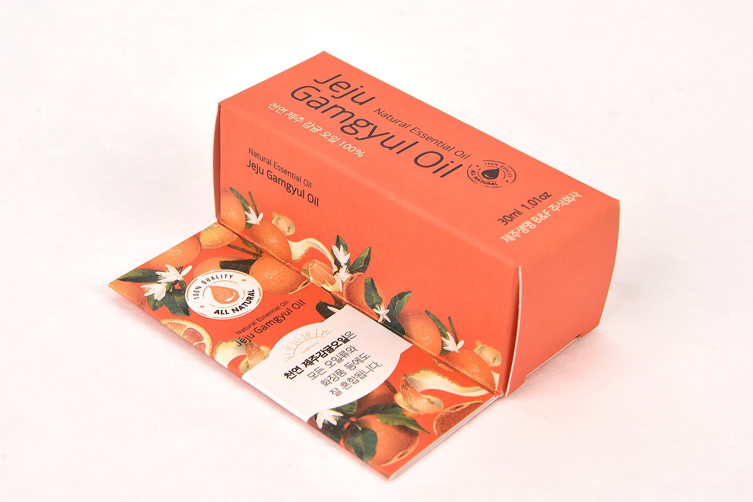 제주생명 B&amp;F 제주 감귤 오일 화장품 천연 오일 화장품 패키지 5번째