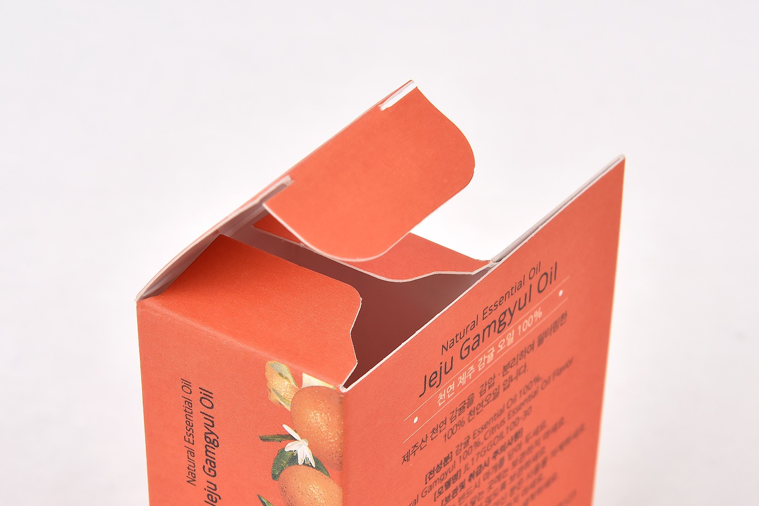 제주생명 B&amp;F 제주 감귤 오일 화장품 패키지 제작하여 2