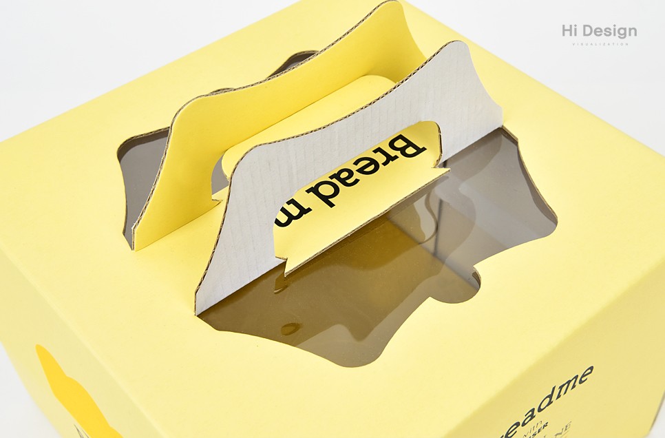 브래드미 케이크 베이커리 식품 패키지 제작하여 4