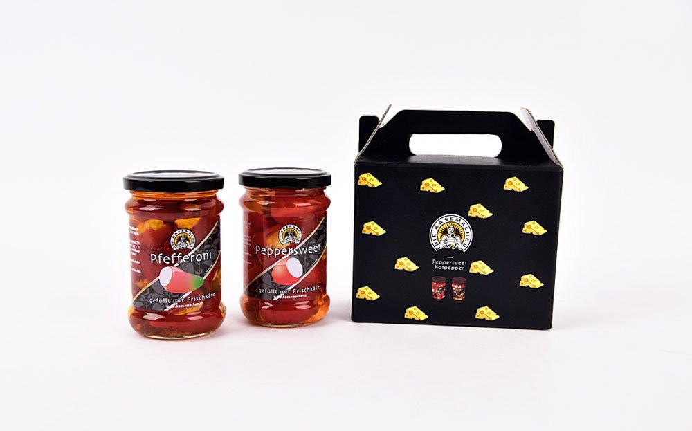 페퍼스위트 소스 식품 손잡이형 세트 패키지 제작하여 1