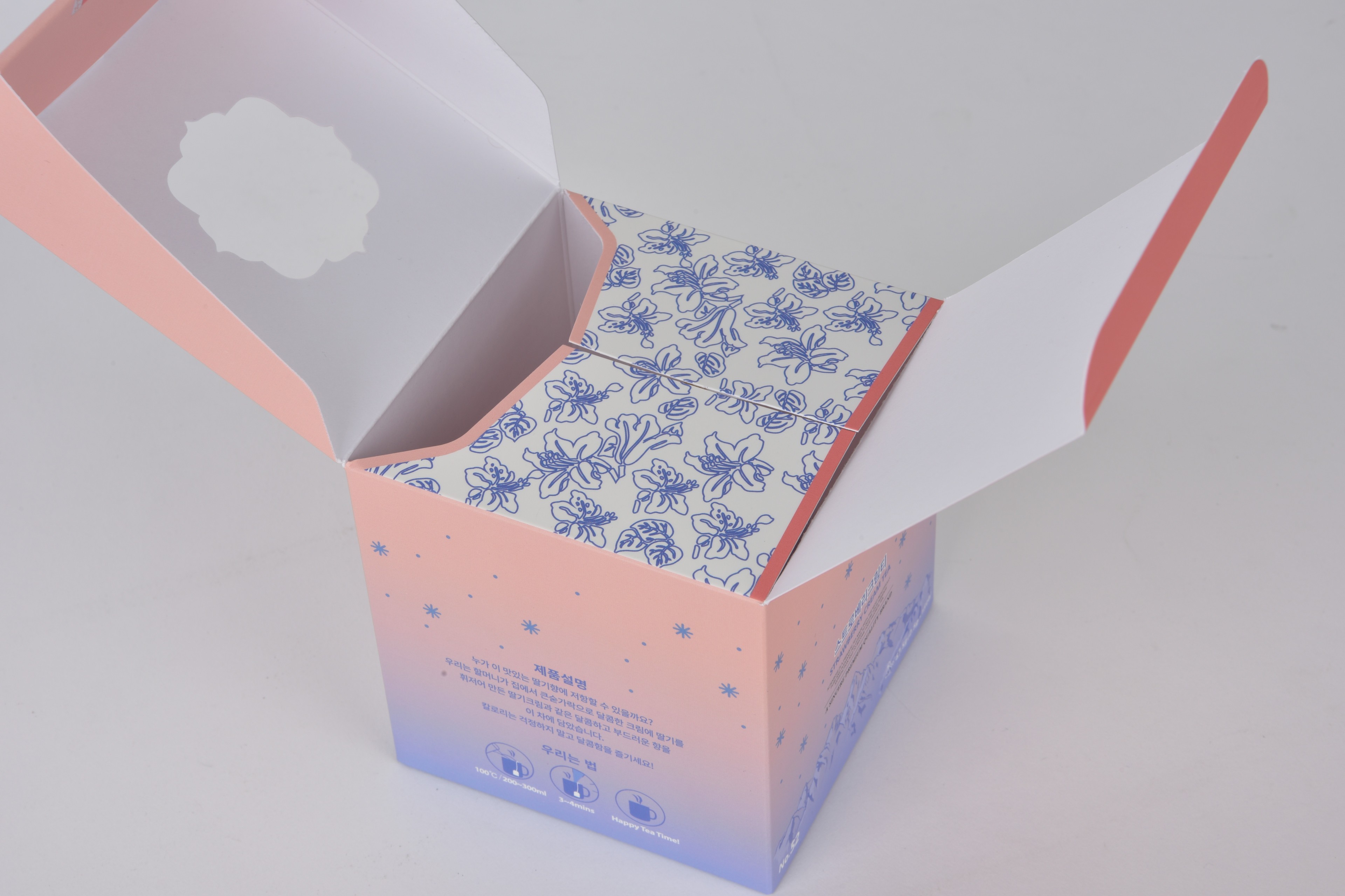 알펜로제 차 티백 패키지 제작하여 2