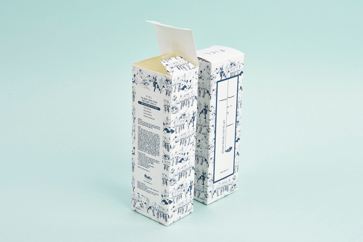 크림마스크 화장품 패키지 제작하여 2