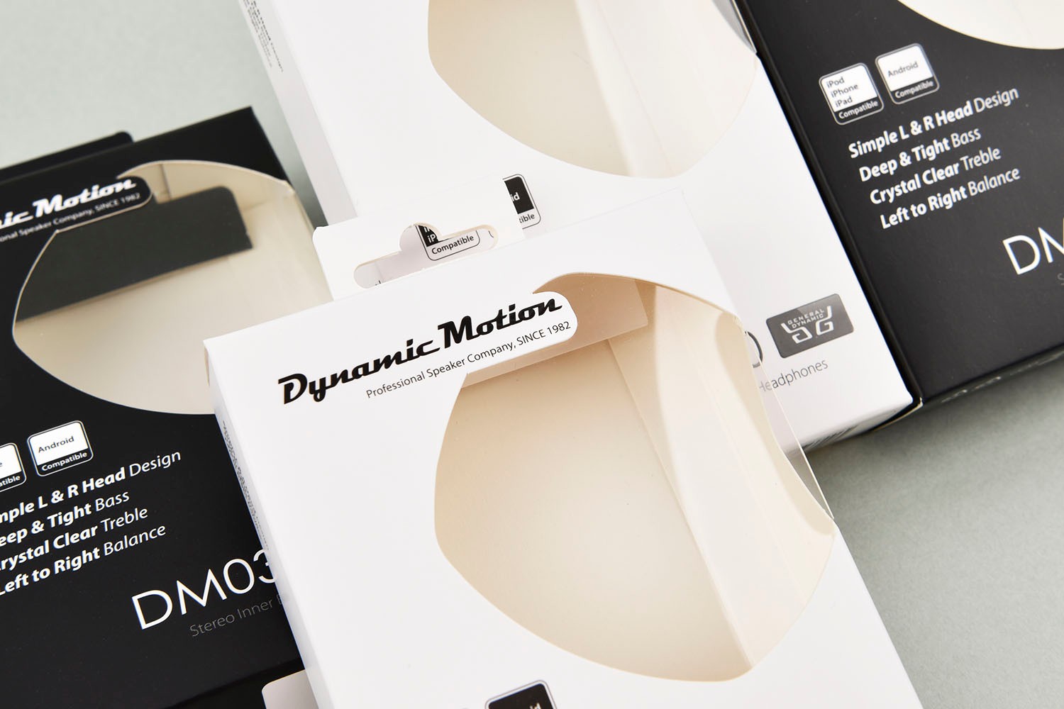 다이나믹모션 이어폰 패키지 제작하여 1