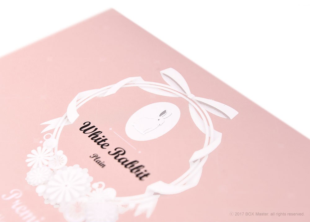 화이트래빗 화장솜 패키지 제작하여 1