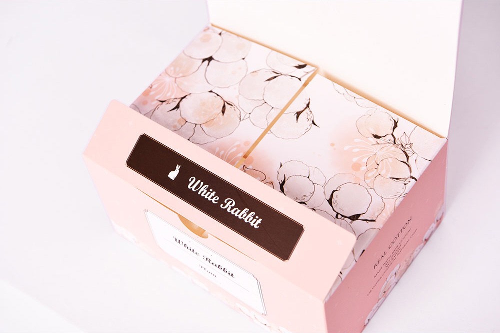 화이트래빗 화장솜 패키지 제작하여 2