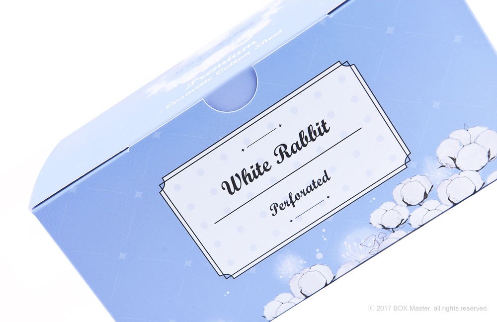 화이트래빗 화장솜 패키지 제작하여 3