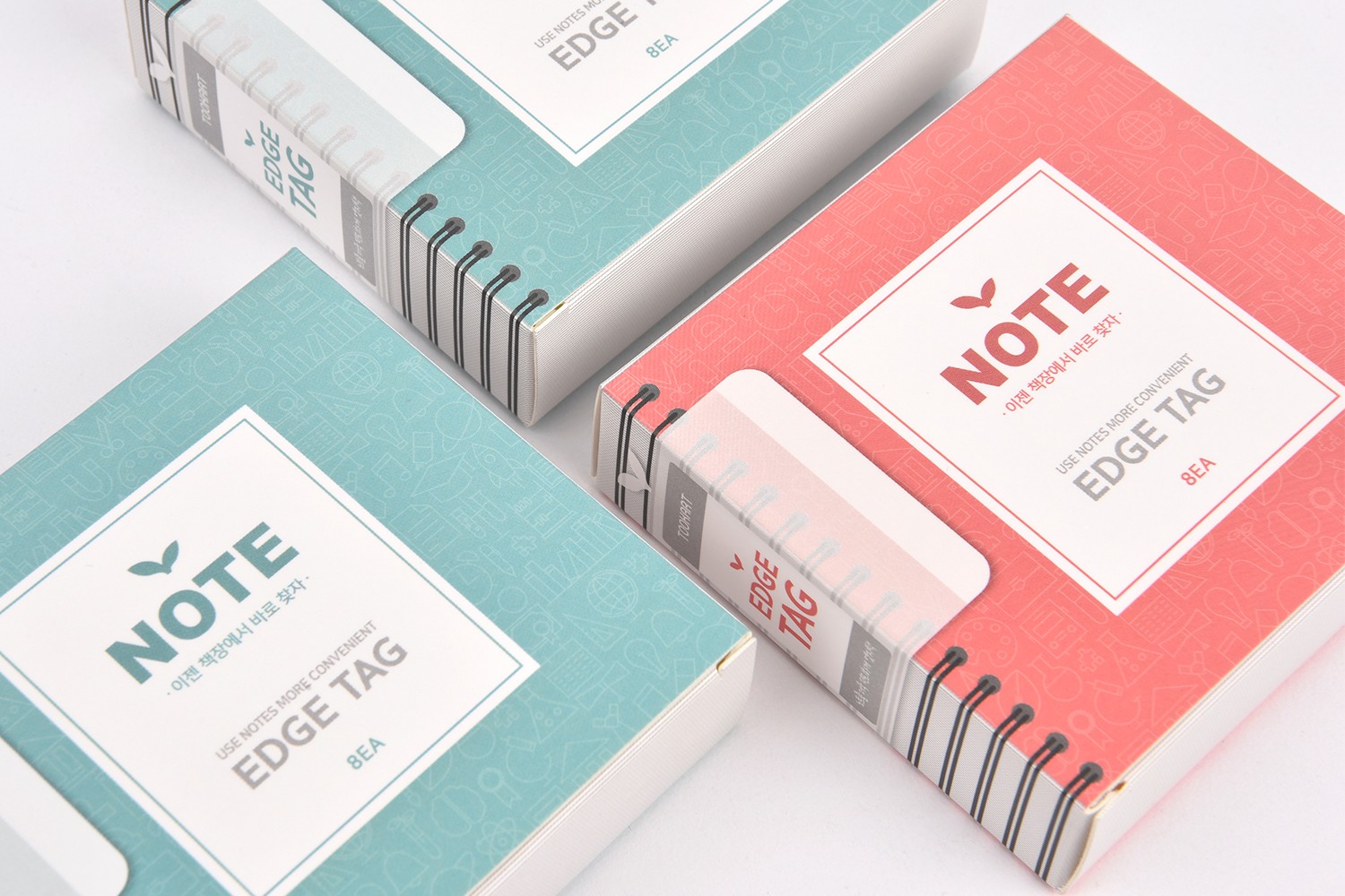 툭아트 엣지택 문구 패키지 제작하여 2