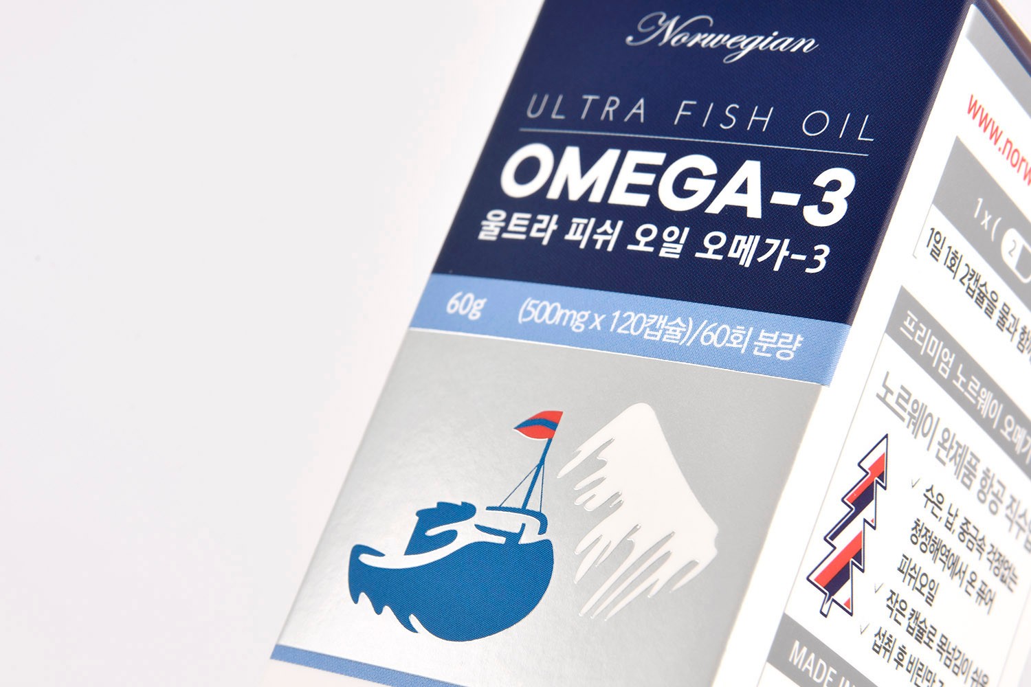 노르위지언파마코리아 오메가-3 건강식품 패키지 제작하여 3