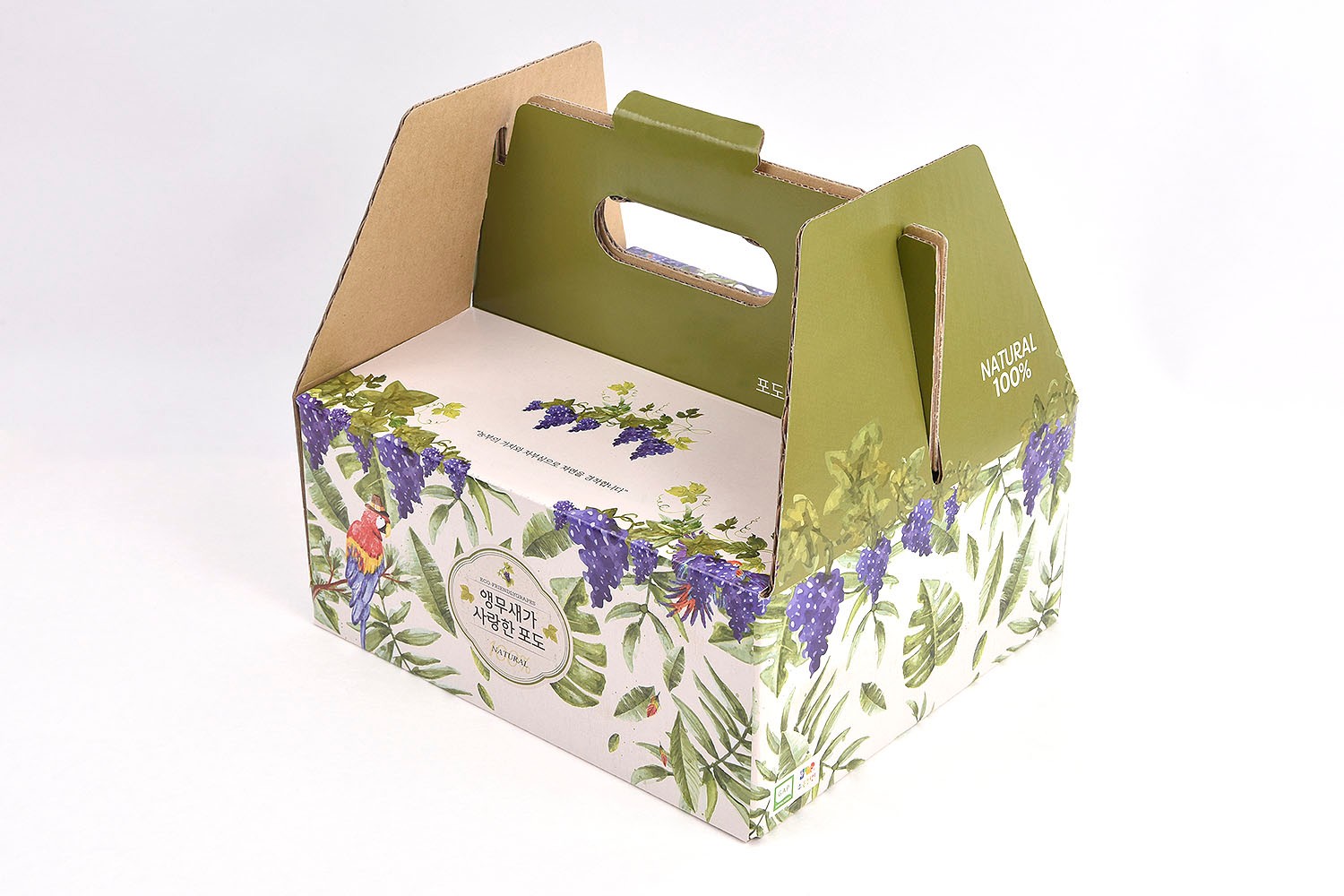 앵무새가 사랑한 포도즙 건강식품 손잡이형 건강식품패키지 1번째