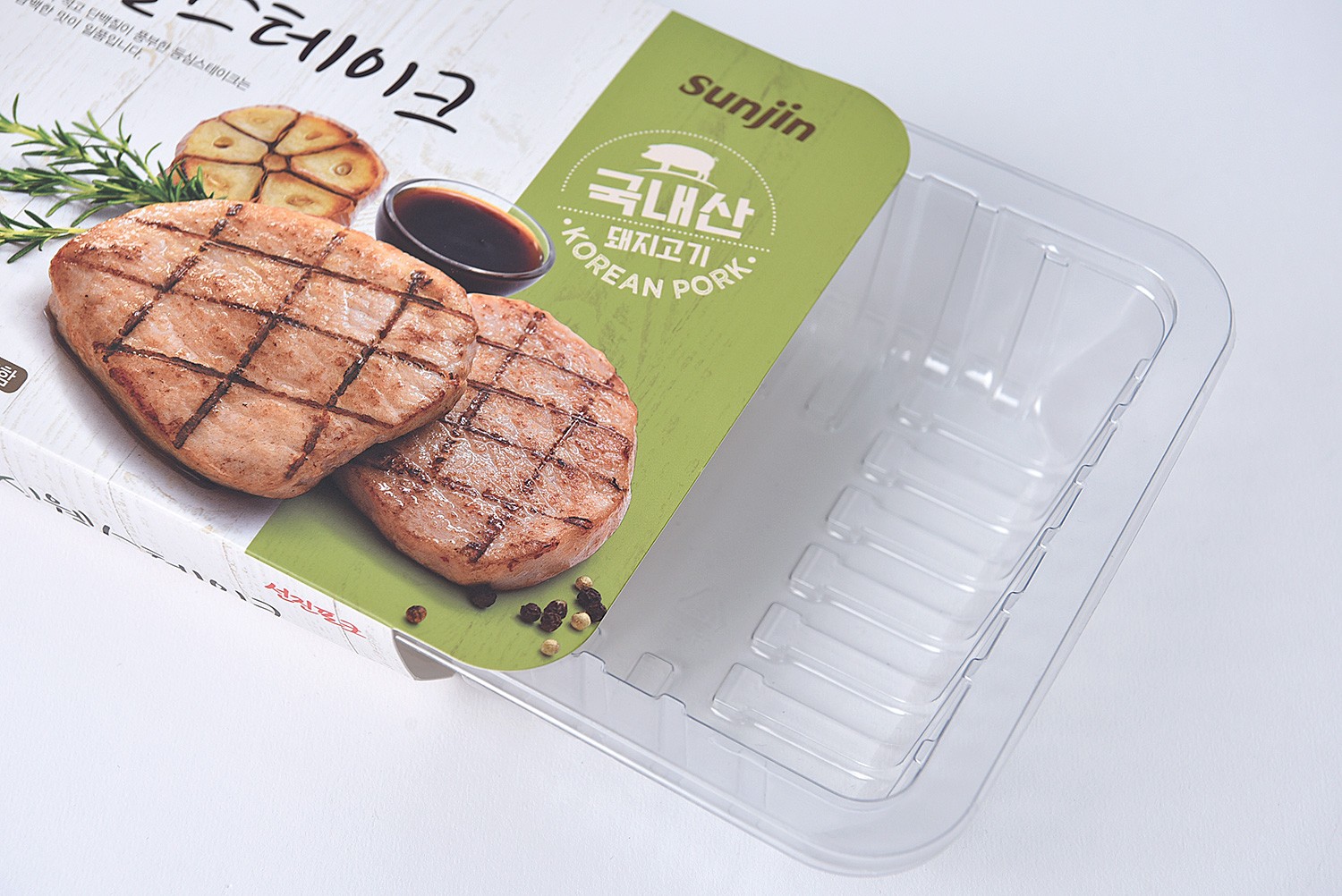 선진포크 스테이크 식품 패키지 제작하여 2