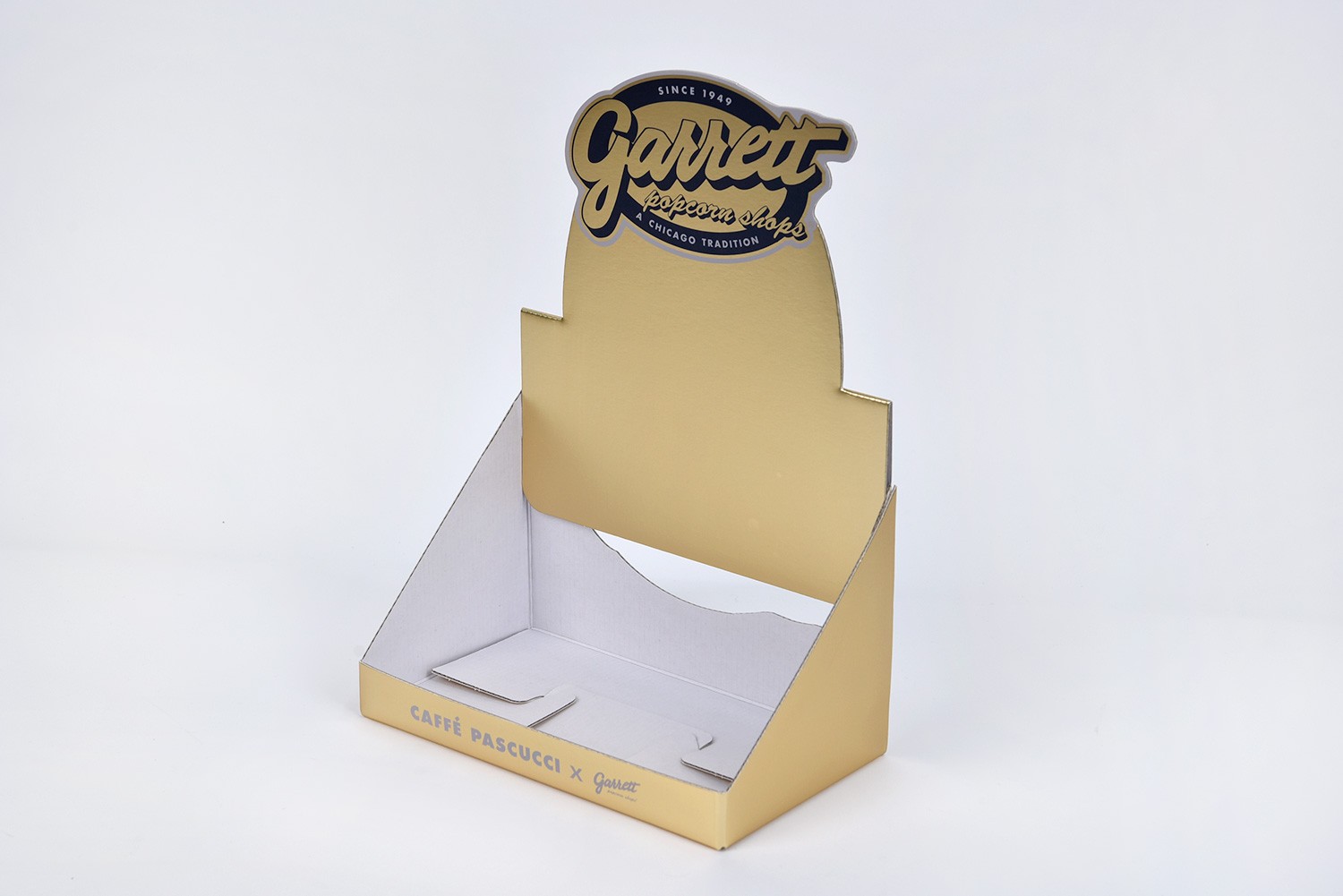 파스쿠찌X가렛팝콘 RRP 진열 팝콘 골드 패키지 제작하여 1