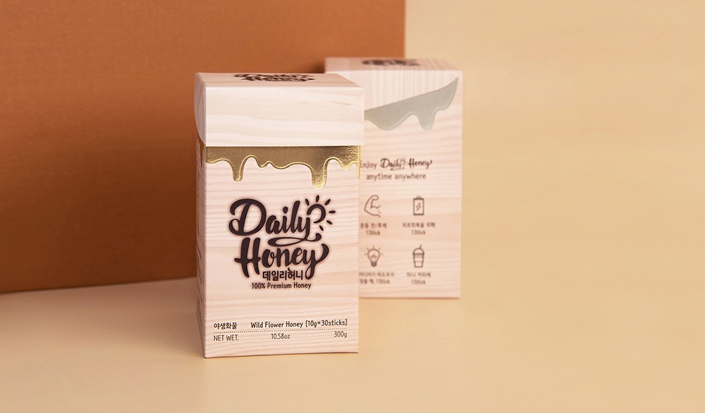 슈퍼파머 데일리허니 꿀 스틱 패키지 제작하여 1