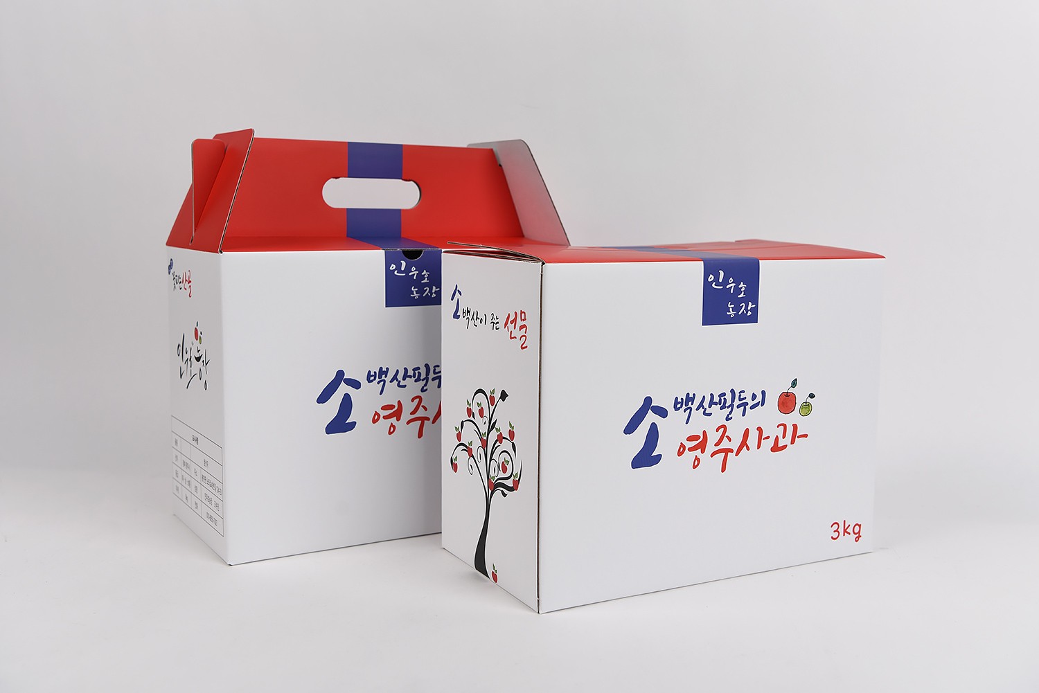 인우호농장 사과즙 건강식품 패키지 제작하여 1
