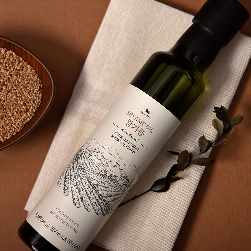 몰리나  참기름, 들기름, 오일 선물세트 식품 패키지 제작하여 2