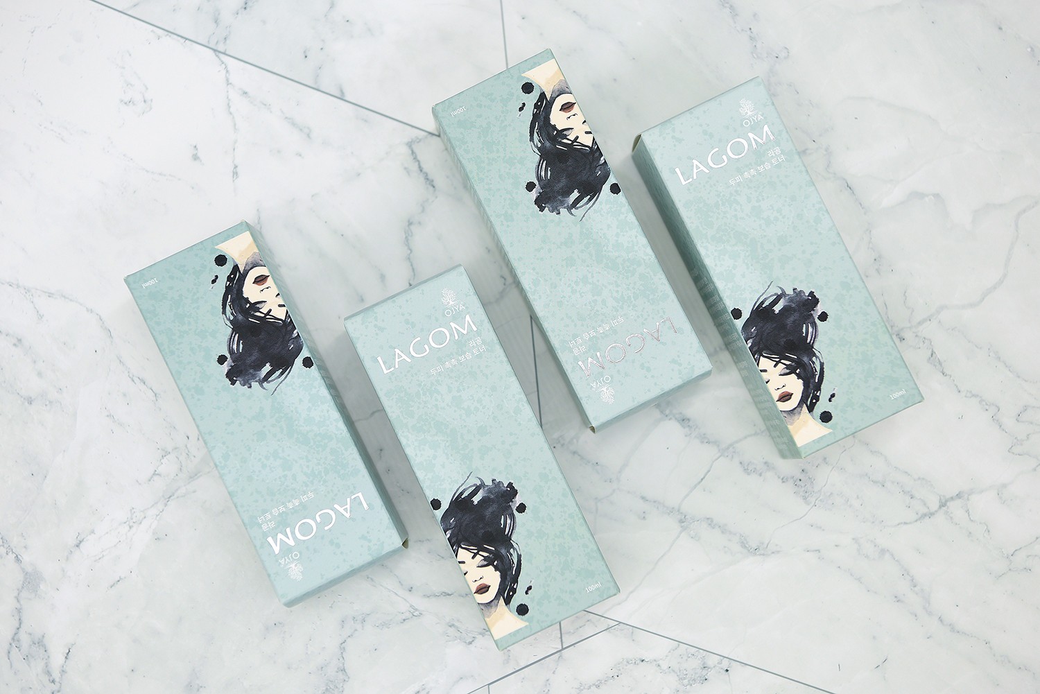 라곰 화장품 보습토너 패키지 제작하여 1