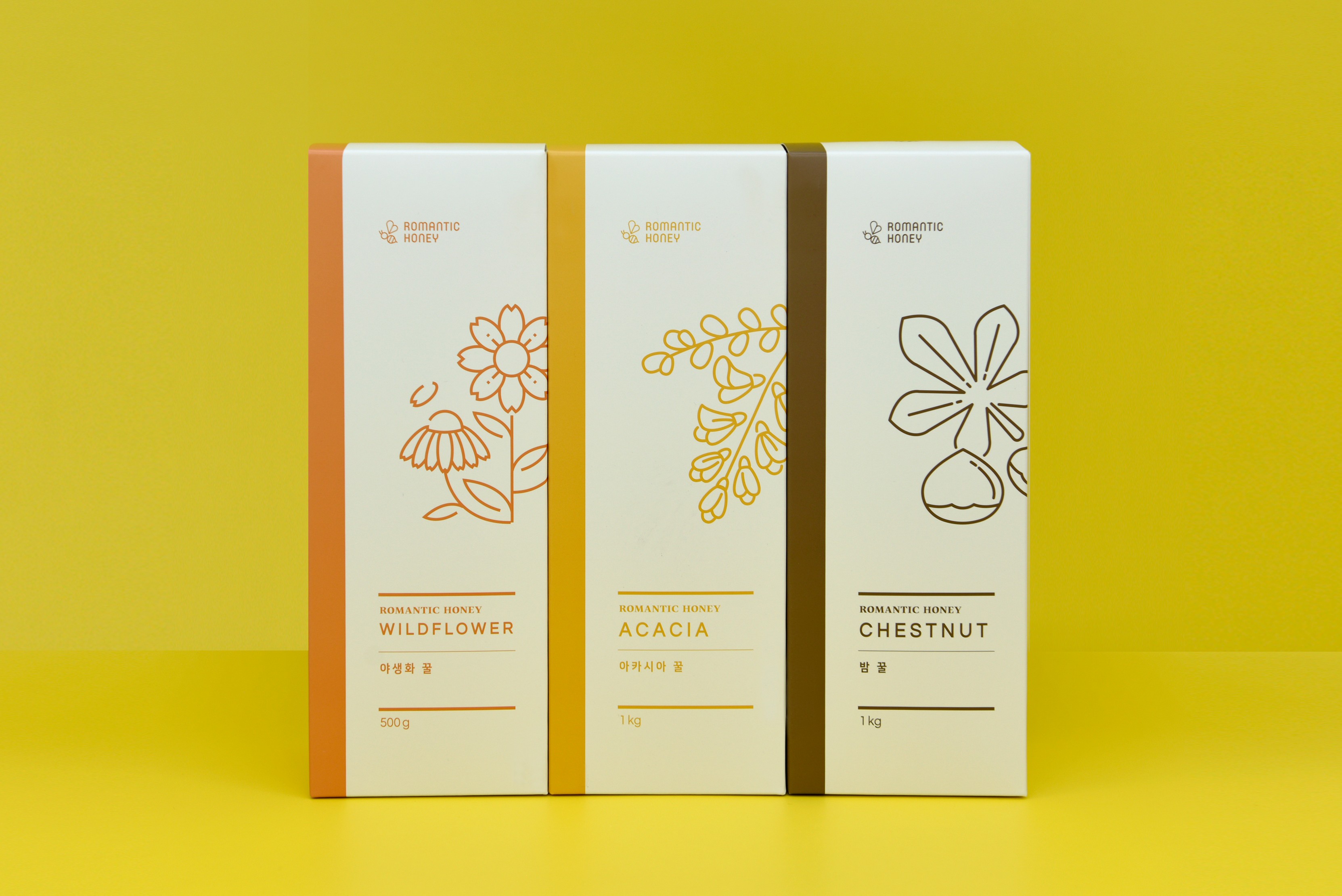 로맨틱허니 프리미엄 천연벌꿀 패키지 제작하여 1