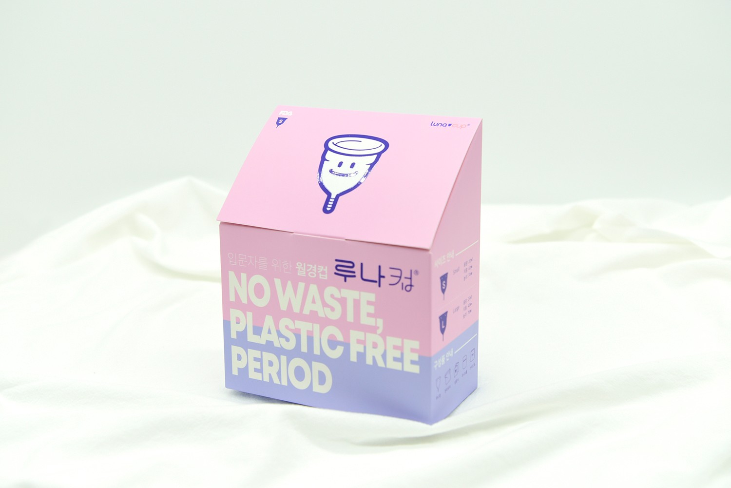 루나컵 하우스 커스텀 여성용품 패키지 제작하여 2