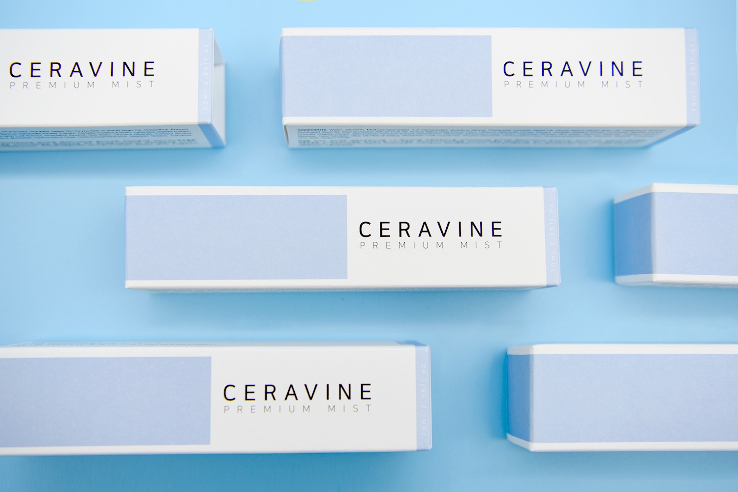 세라바인 화장품 프리미엄 미스트 패키지 제작하여 1