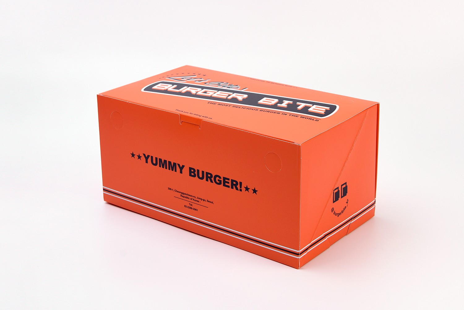 버거바이트 수제버거 식품 패키지 제작하여 2