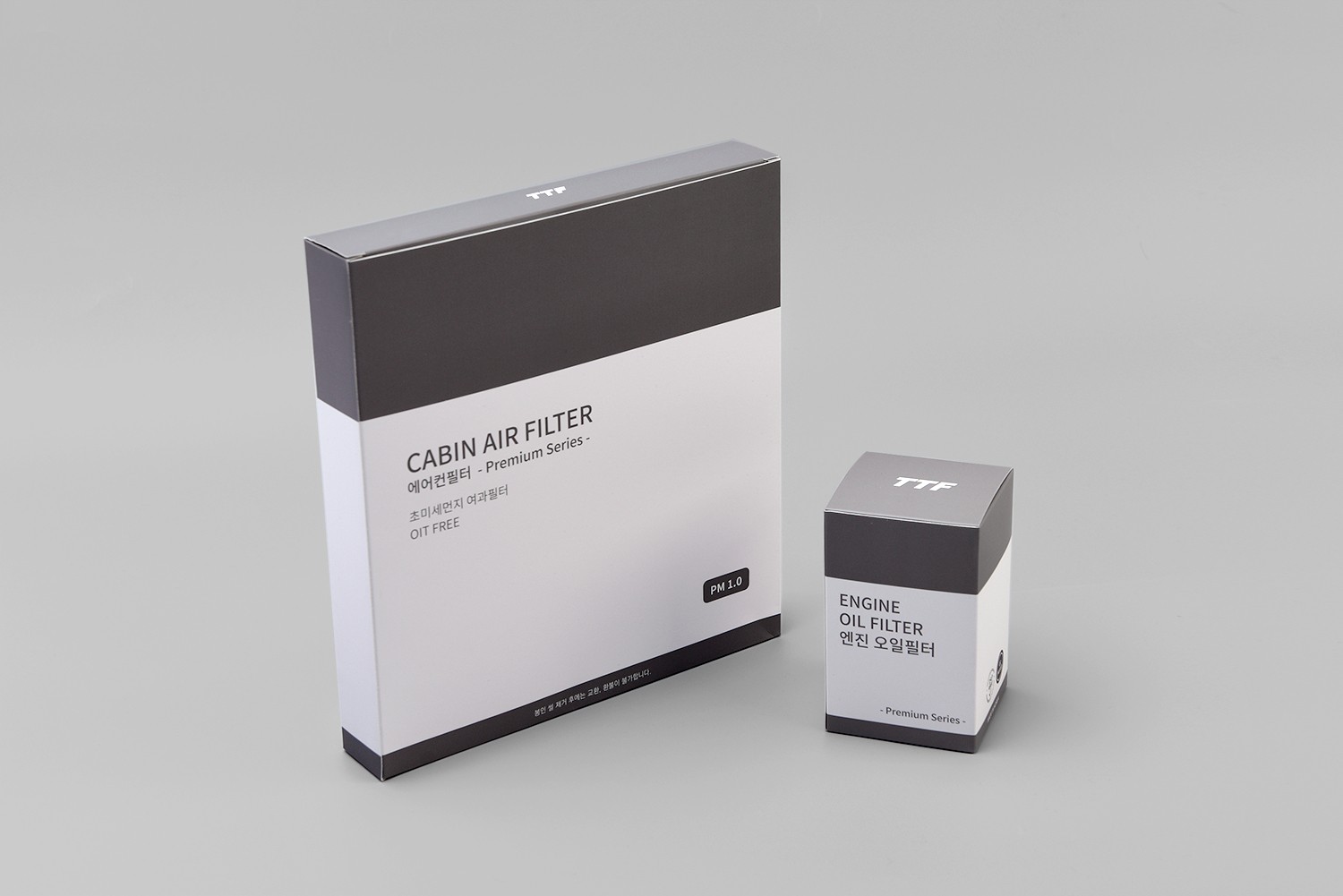 TTF 에어컨필터 차량용품 패키지 제작하여 1