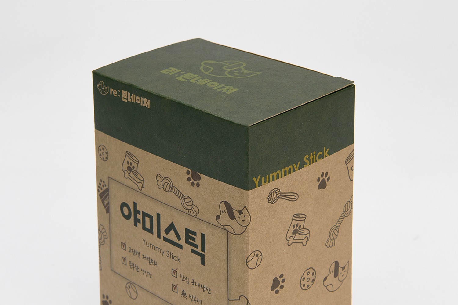 야미스틱 애견간식 패키지 제작하여 3