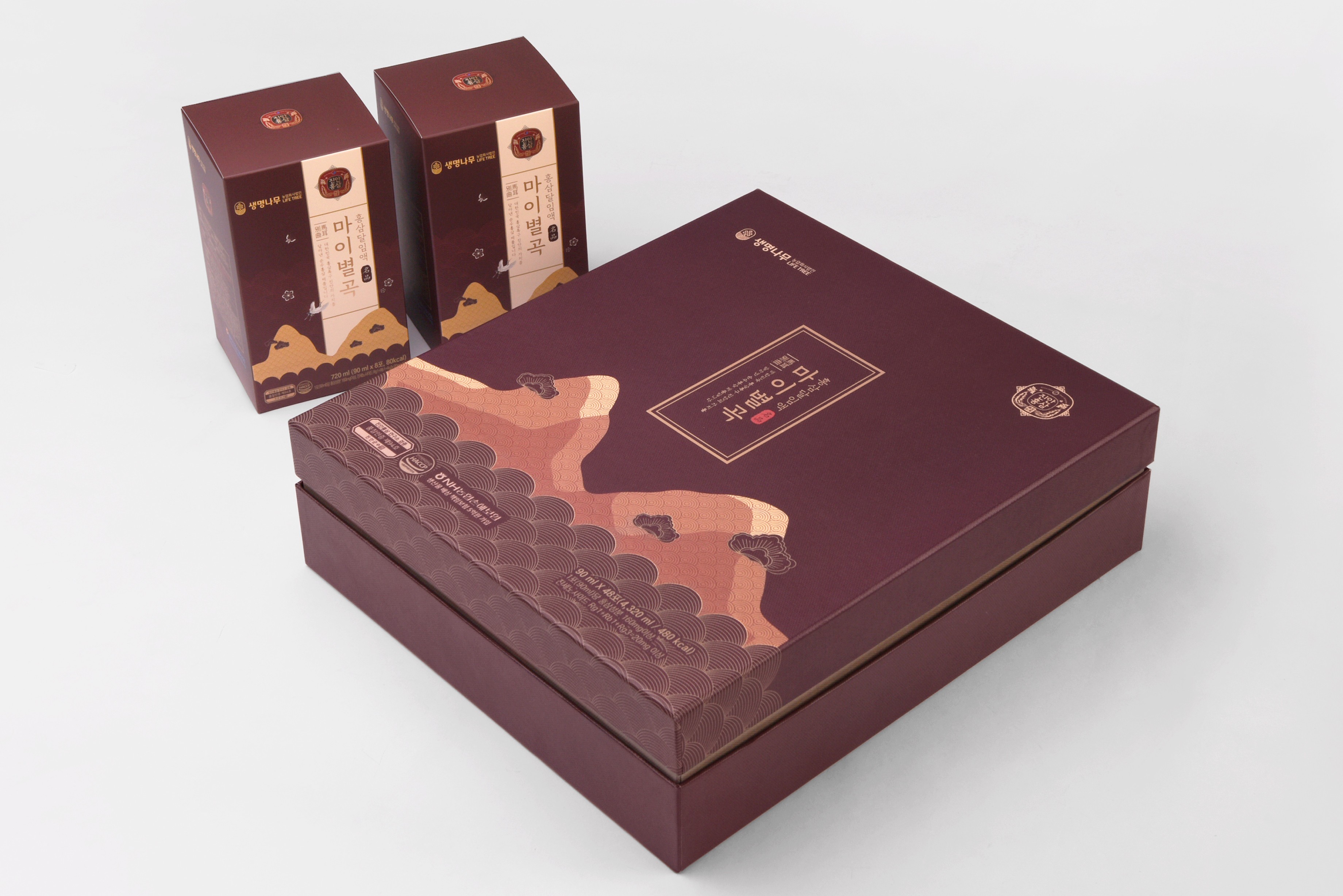 마이별곡 홍삼달임액 건강기능식품 패키지 제작하여 1