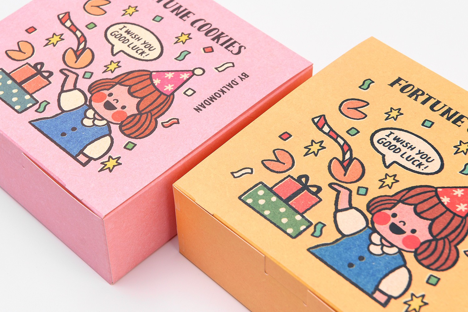 포춘쿠키 디저트 선물세트 베이커리 식품 패키지 제작하여 1