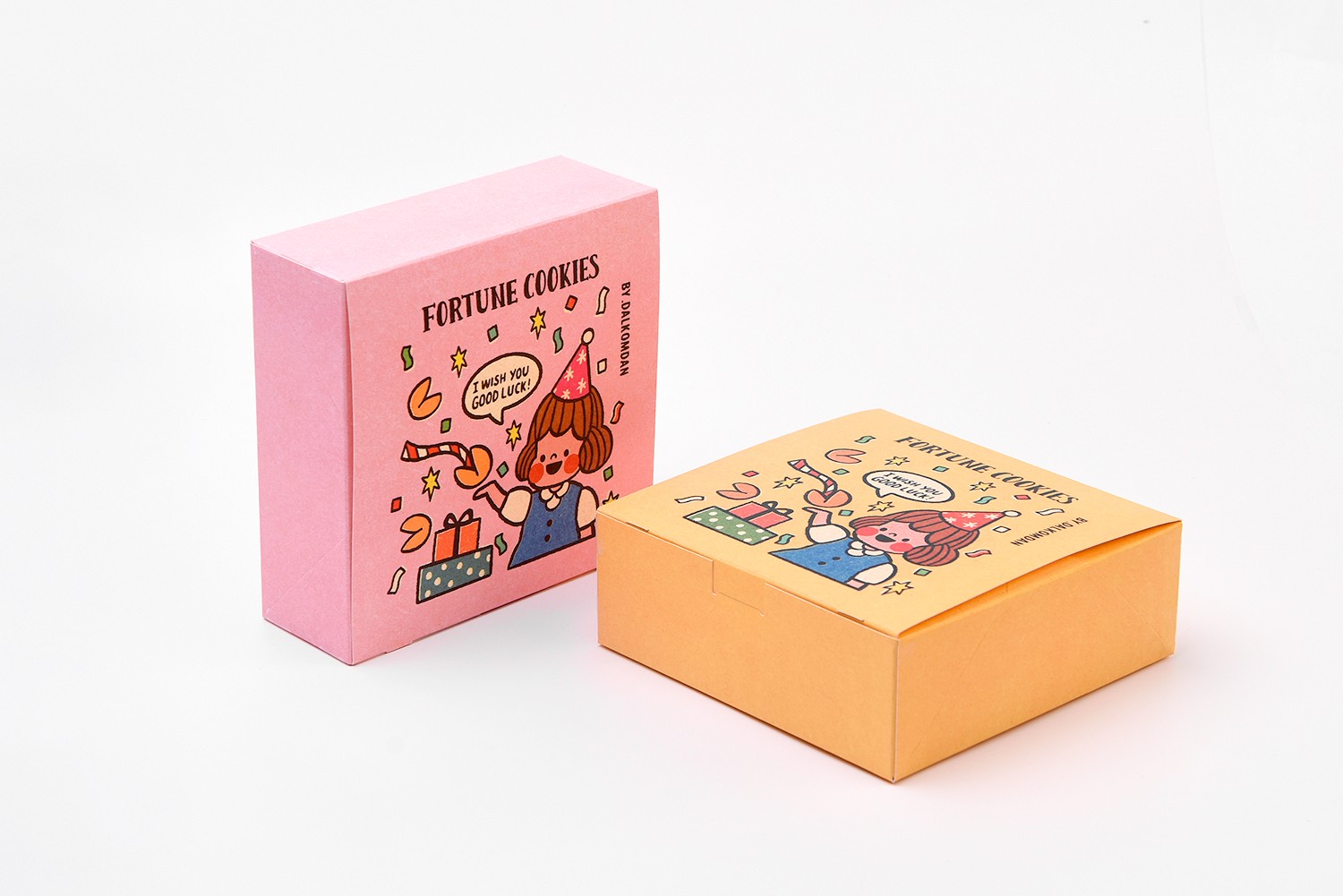 포춘쿠키 디저트 선물세트 베이커리 식품 패키지 제작하여 2
