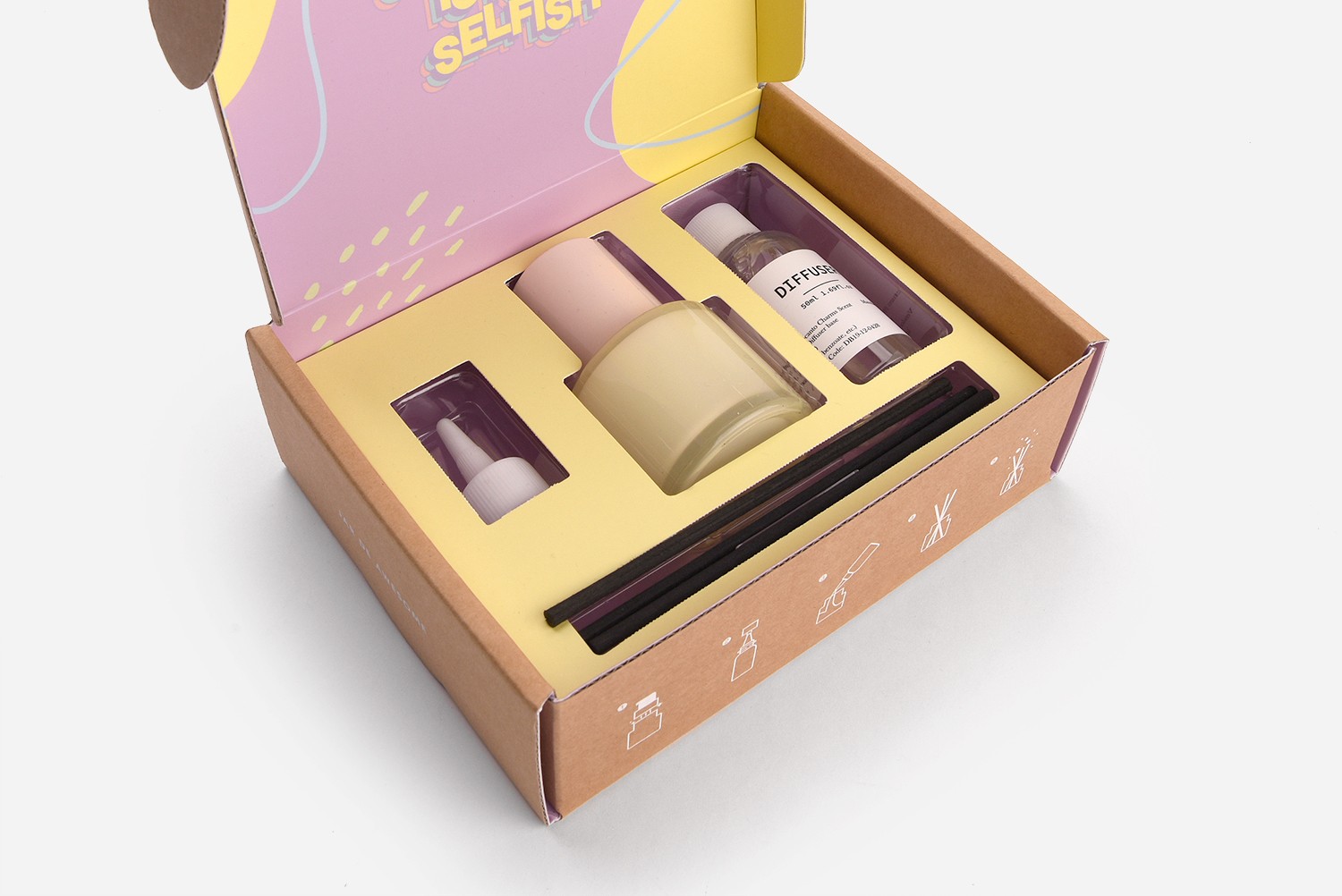 크림x디퓨저 기획세트 화장품 패키지 제작하여 3