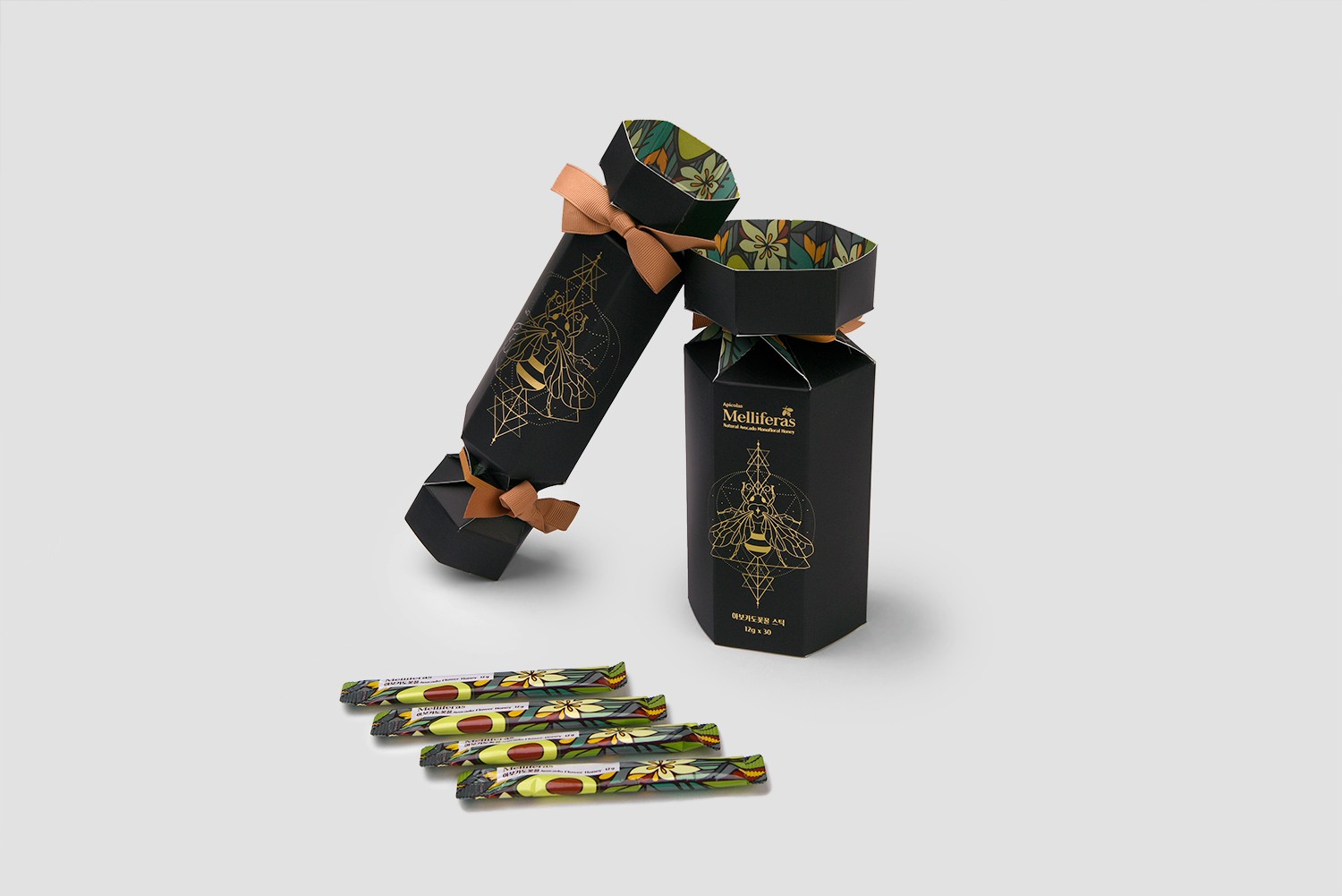 아보카도 꽃 꿀스틱 건강식품 패키지 제작하여 1