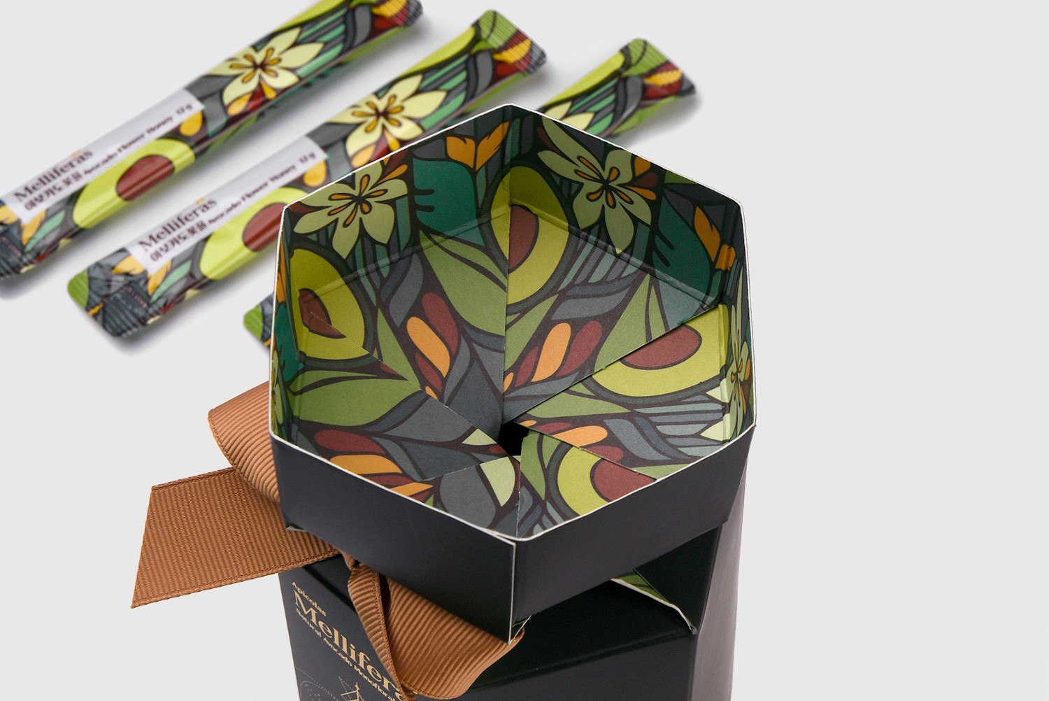 아보카도 꽃 꿀스틱 건강식품 패키지 제작하여 3