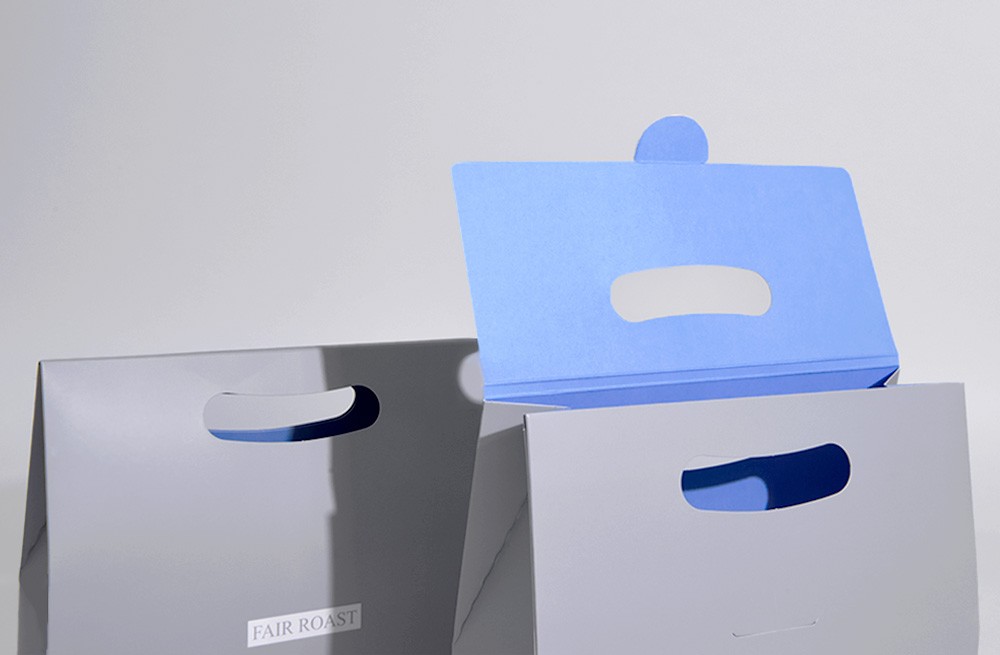 페어로스트 커피 식품 손잡이형 패키지 제작하여 2