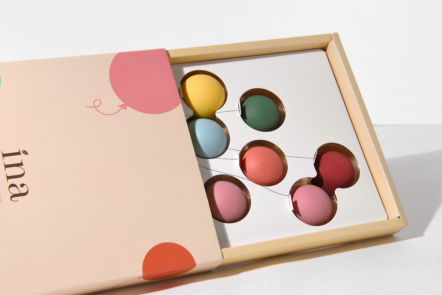 INA 이나쇼콜라 디저트 풍선9구 초콜릿 식품 디저트 패키지 3번째