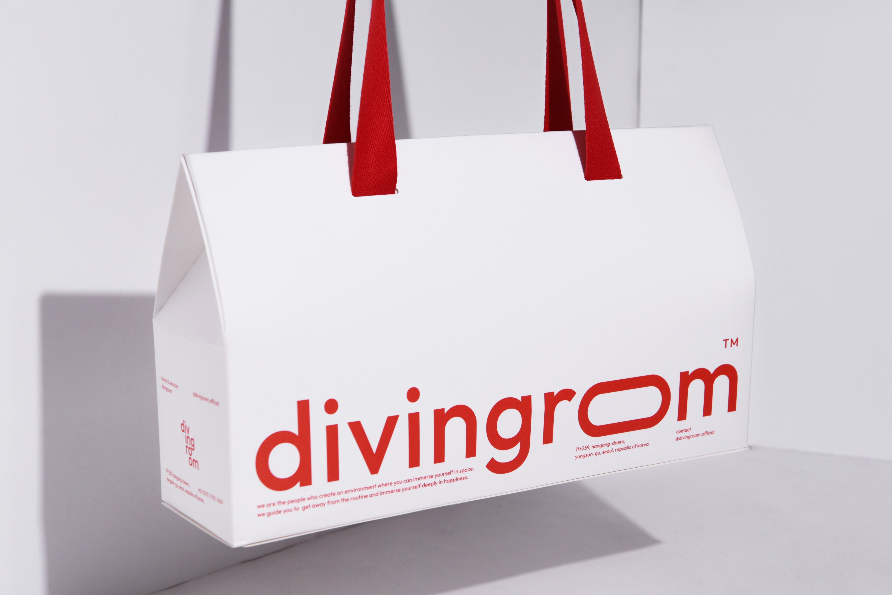 레스토랑 다이빙룸 와인 주류 레스토랑 쇼핑백 3번째