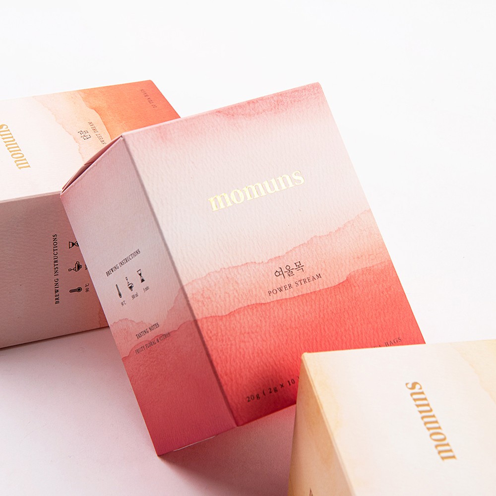 모먼스 블랜딩티 세트 티백 식품 패키지 제작하여 1