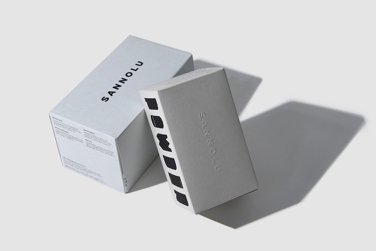 산노루 호지차 녹차 티 음료 패키지 제작하여 1