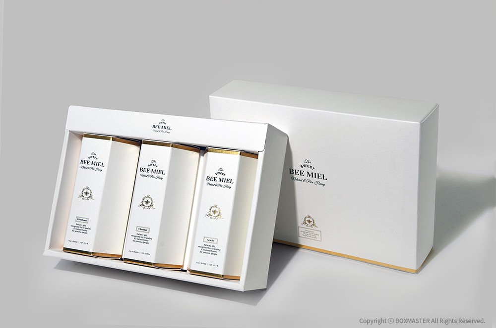 봉자 비밀 육각꿀스틱 선물세트 식품 패키지 제작하여 3