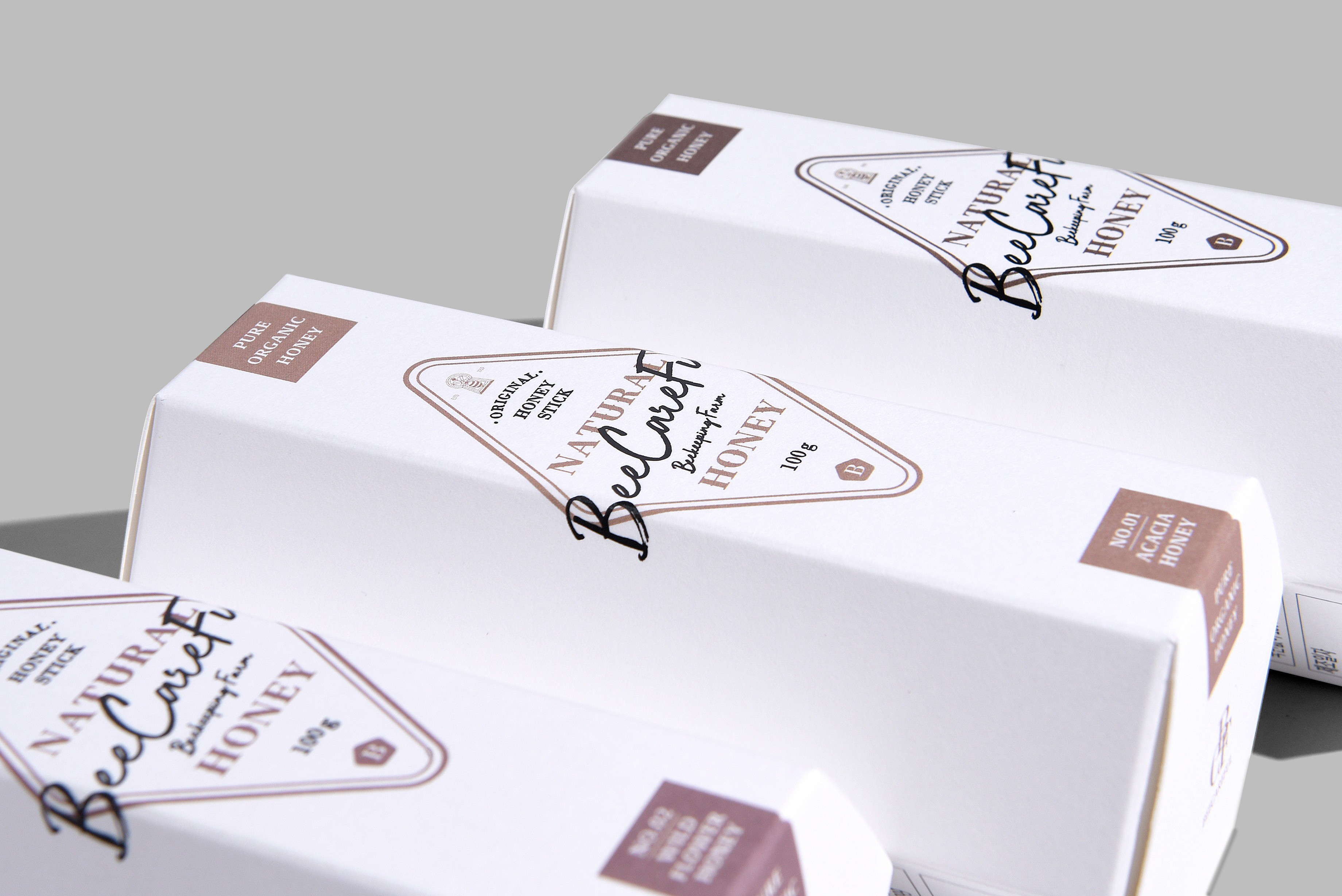 비케어풀 육각꿀스틱 선물세트 식품 패키지 제작하여 2