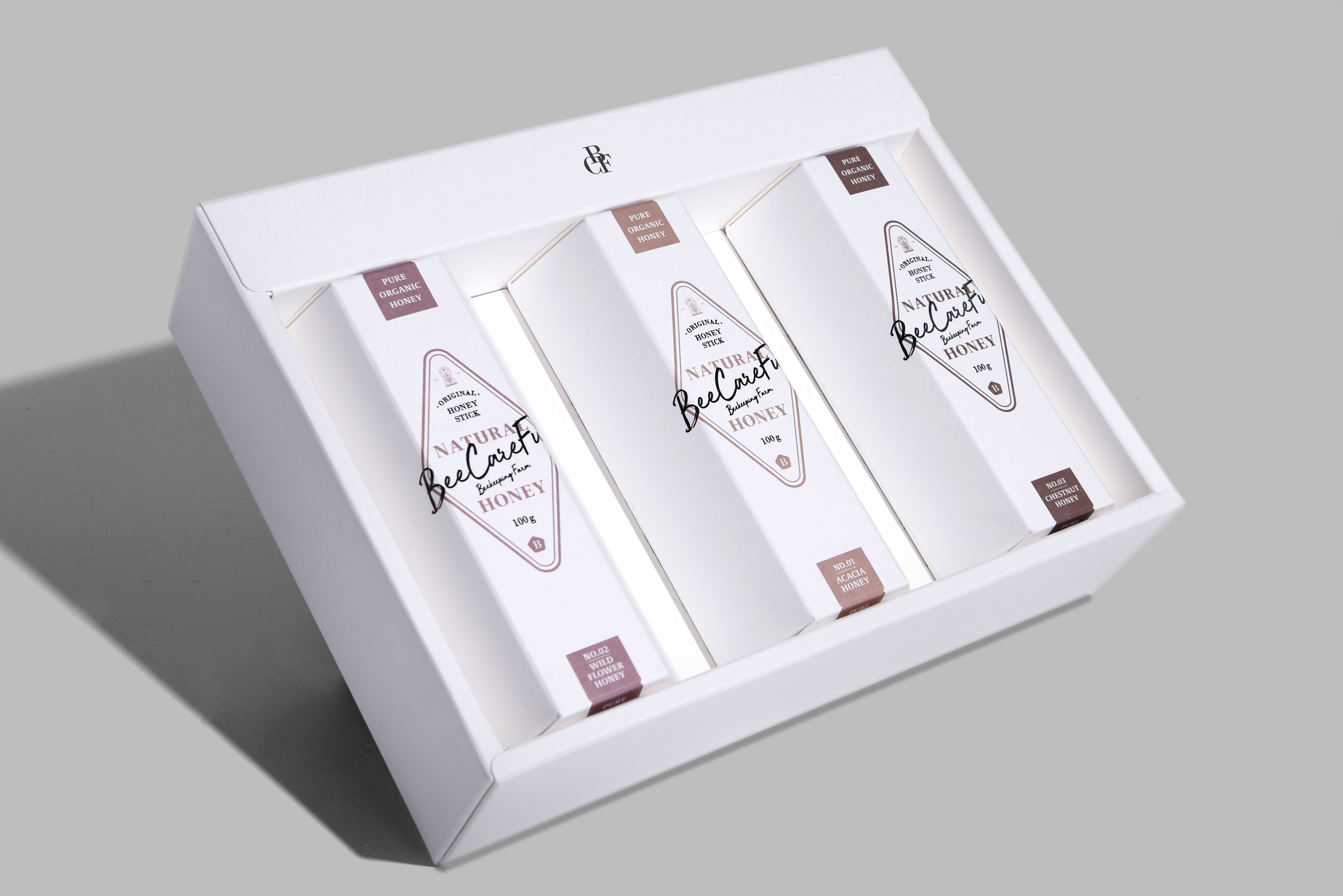 비케어풀 육각꿀스틱 선물세트 식품 패키지 제작하여 5