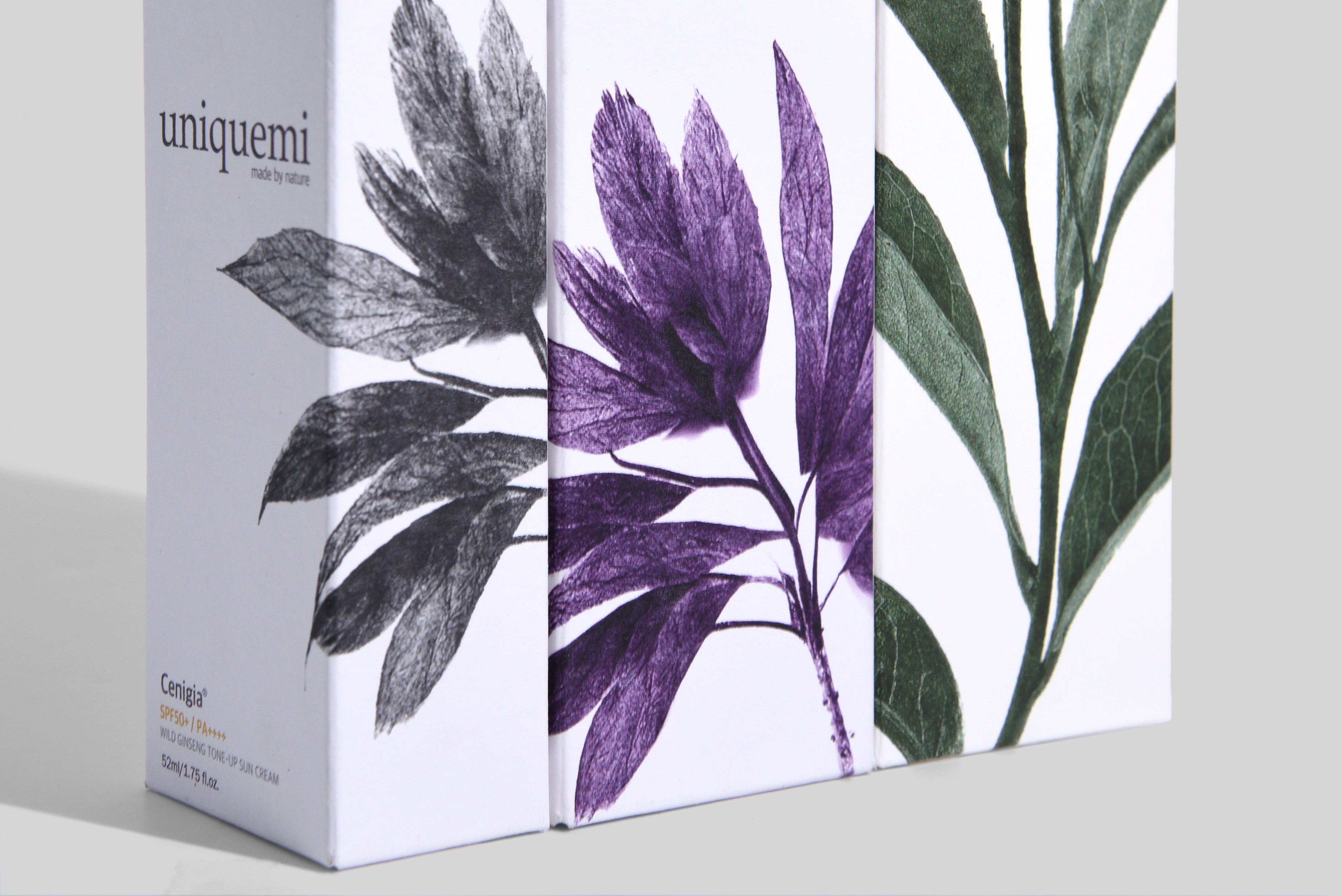 유니크미 클렌징오일, 앰플, 선크림 화장품 패키지 제작하여 1