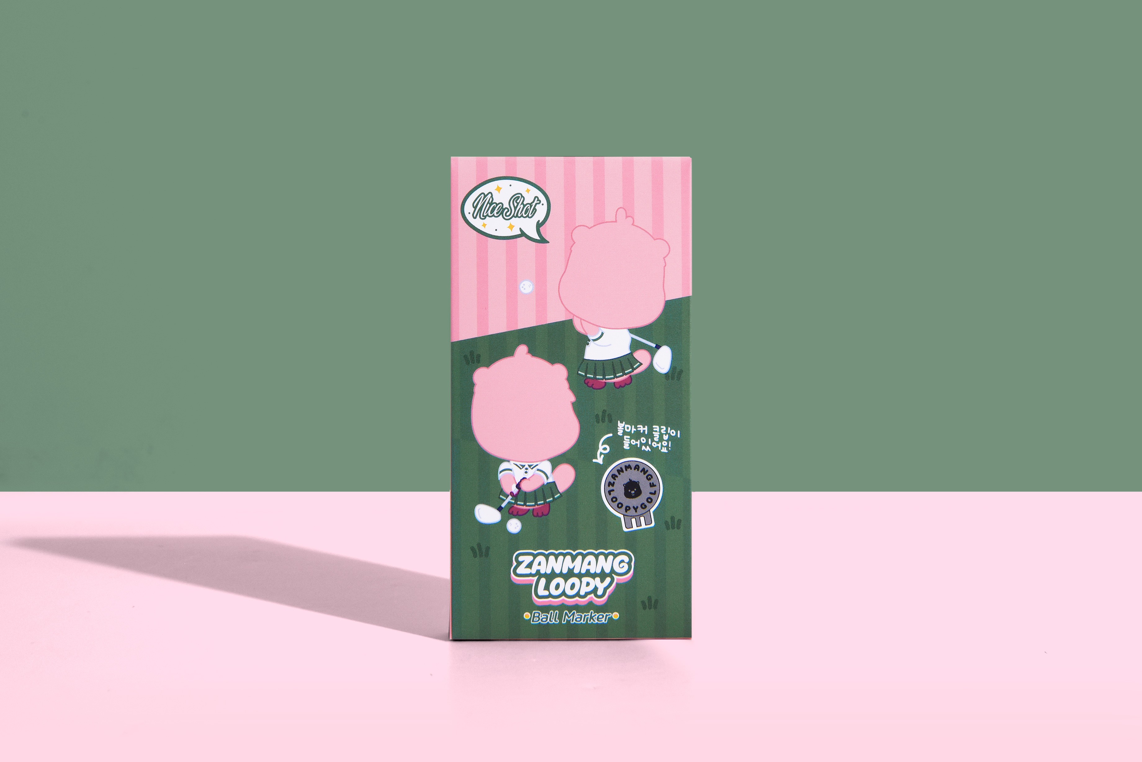 잔망루피 골프 캐릭터 볼마커 스포츠용품 패키지 제작하여 1