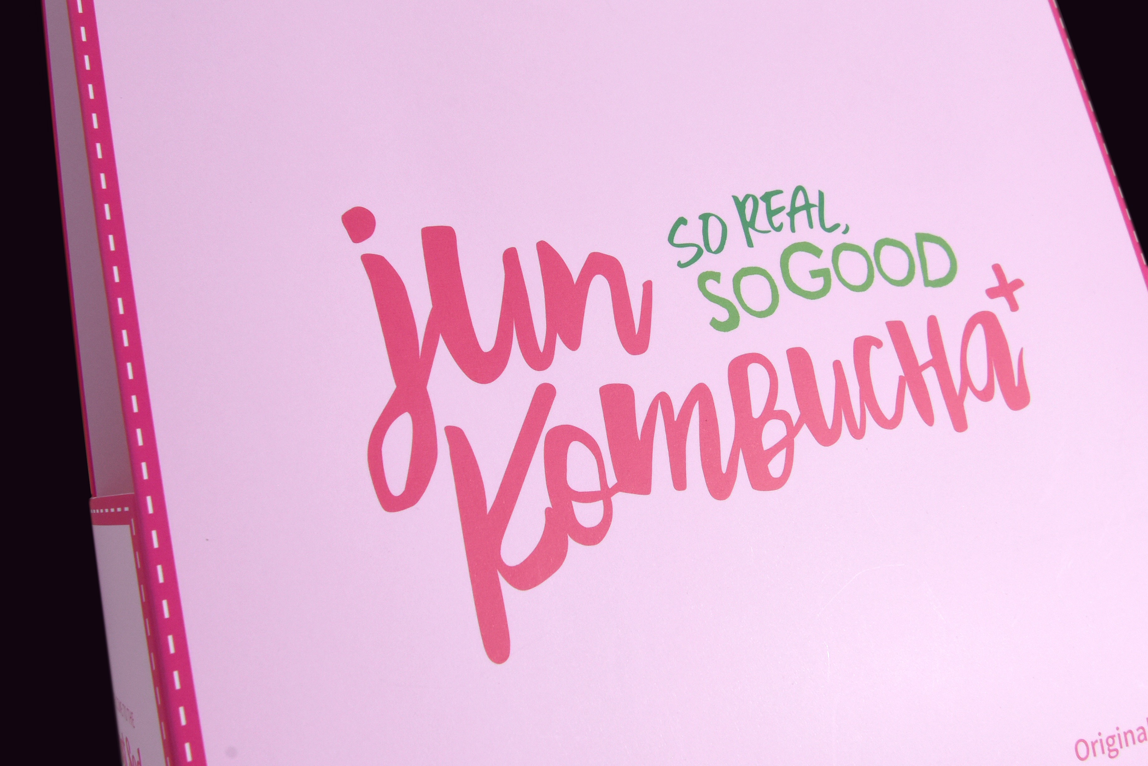 26도라인 준 콤부차 음료 식품 손잡이형 패키지 제작하여 2