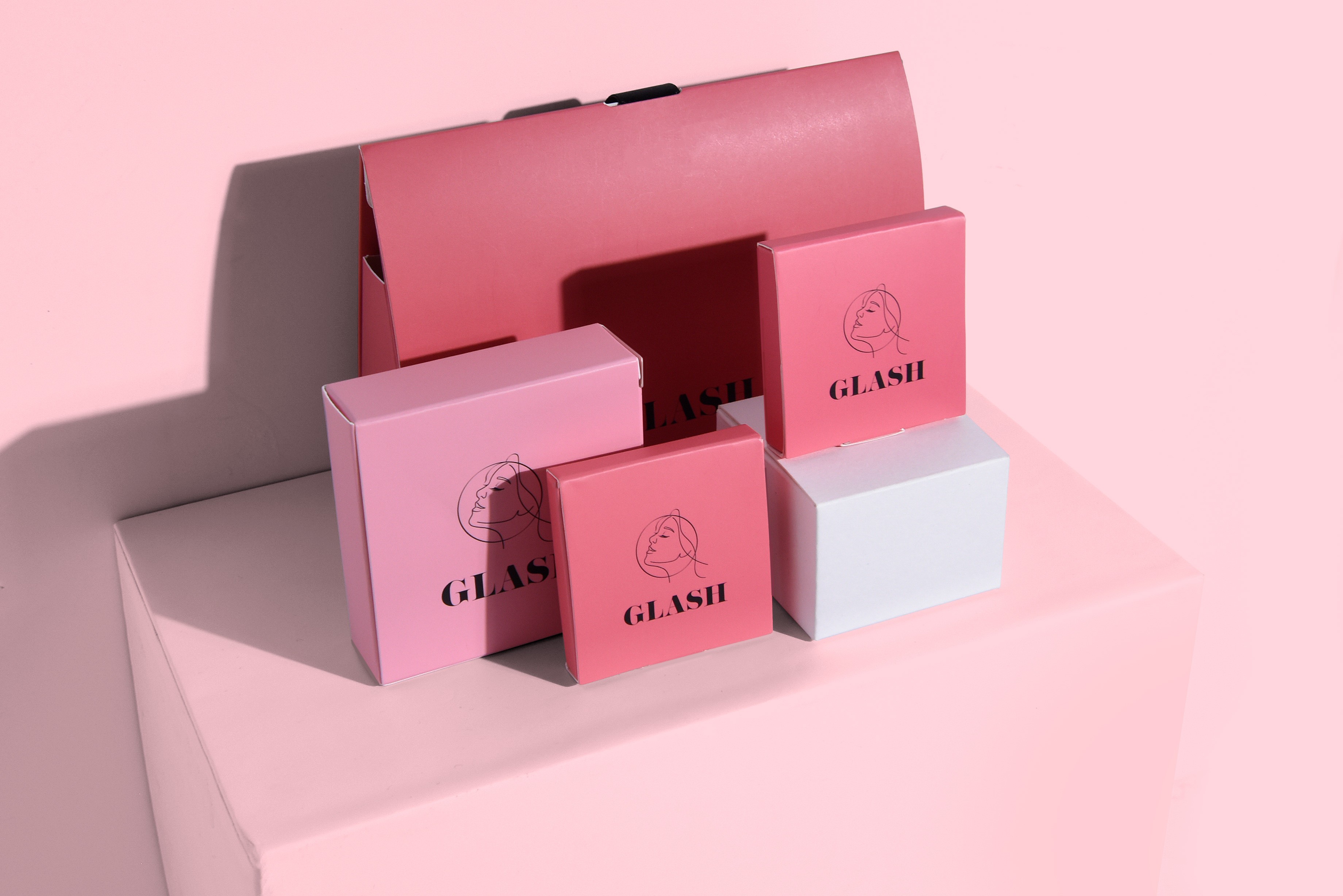 글래쉬 착붙속눈썹세트 화장품 패키지 제작하여 2