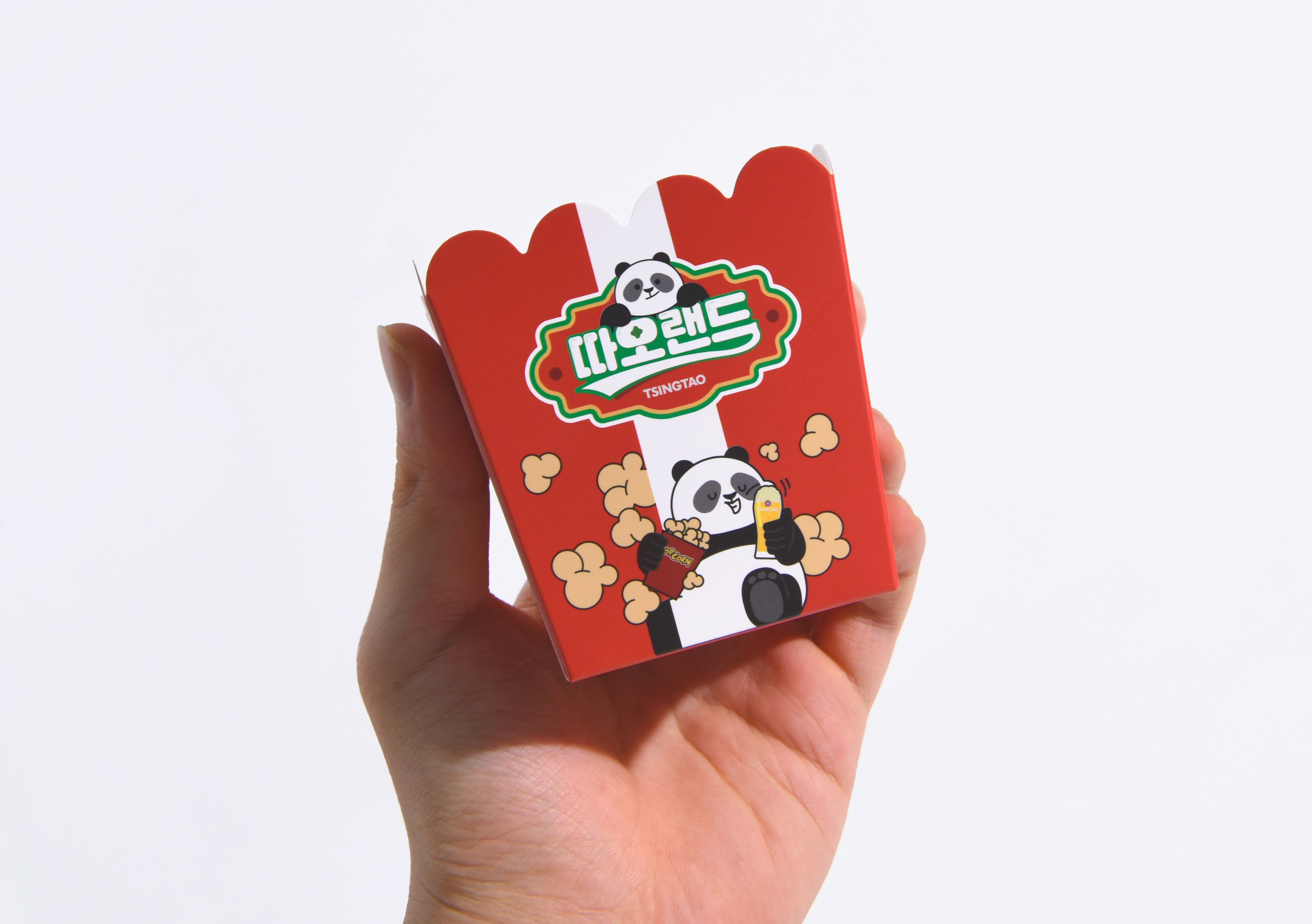 행사 칭따오 따오랜드 팝콘 식품 패키지 제작하여 1