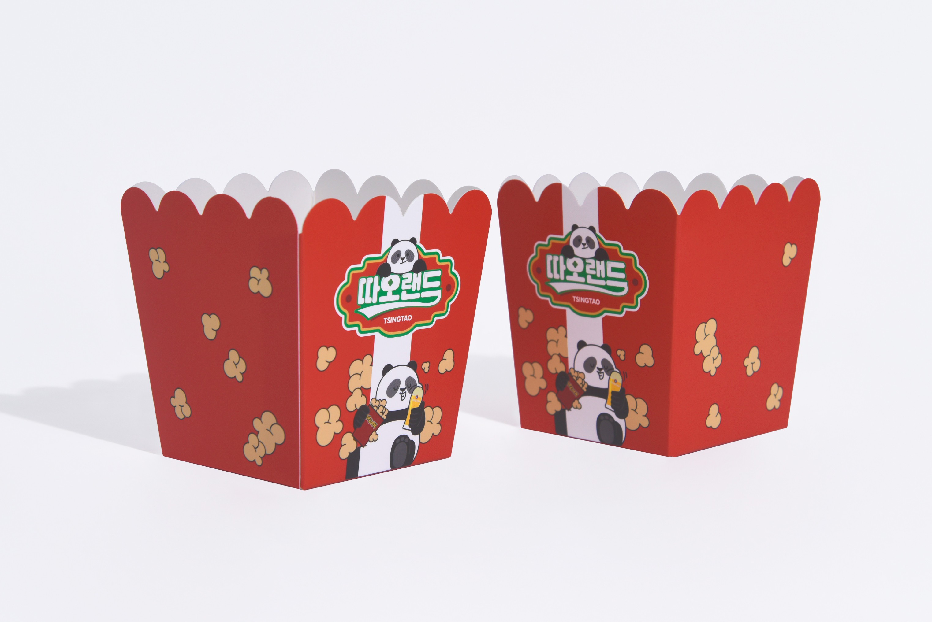 행사 칭따오 따오랜드 팝콘 식품 패키지 제작하여 2